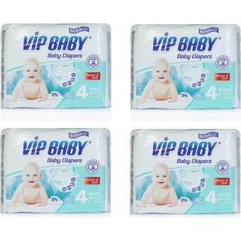 Bebiko Vıp Baby 4 Numara Cırtlı Bebek Bezi 4x32 Adet