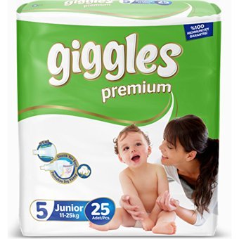 Giggles Premium Junior 5 Numara Cırtlı Bebek Bezi 25 Adet