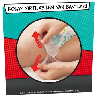 Prima Süper Kahraman Serisi 3 Numara Külot Bebek Bezi