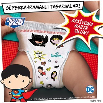 Prima Süper Kahraman Serisi 3 Numara Külot Bebek Bezi