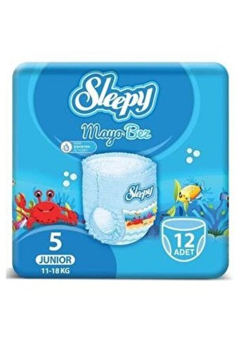 Sleepy Junior 5 Numara Mayo Bebek Bezi 12 Adet