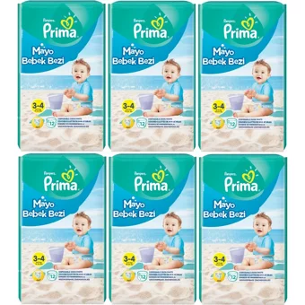 Prima 3 Numara Mayo Bebek Bezi 72 Adet