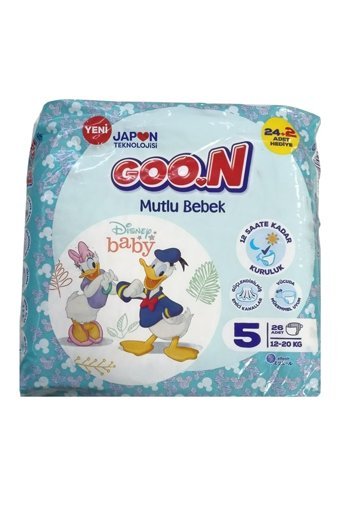 Goon Mutlu Bebek 5 Numara Bantlı Bebek Bezi 156 Adet