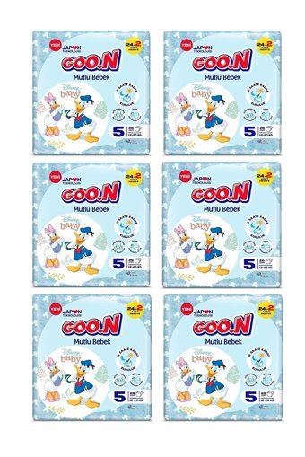 Goon Mutlu Bebek 5 Numara Bantlı Bebek Bezi 156 Adet