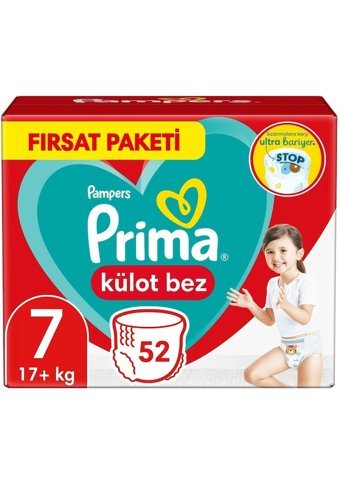 Prima 7 Numara Külot Bebek Bezi 260 Adet