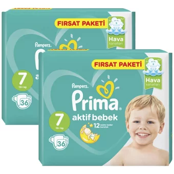 Prima XX Large 7 Numara Cırtlı Bebek Bezi 144 Adet