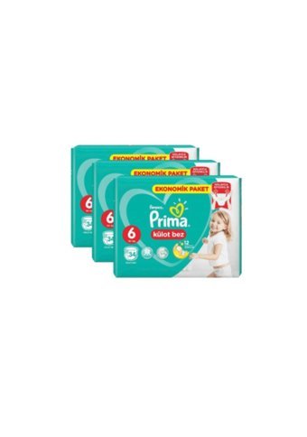 Prima Extra Large 6 Numara Külot Bebek Bezi 102 Adet
