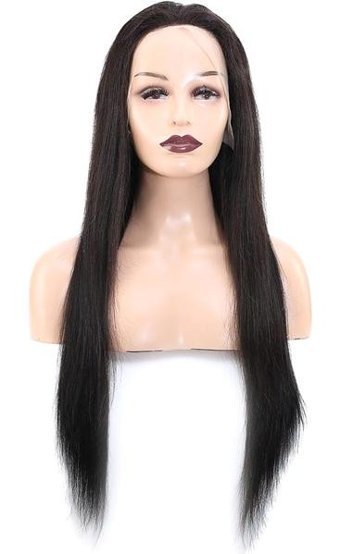 Front Lace Gerçek Tül Peruk Düz / Doğal / 70/75CM