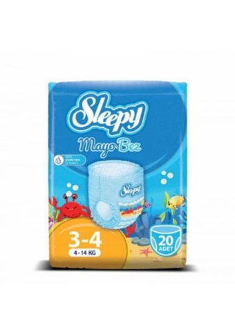 Sleepy 3-4 Numara Mayo Bebek Bezi 3x20 Adet