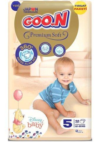 Goon Premium Soft Junior 5 Numara Cırtlı Bebek Bezi 104 Adet