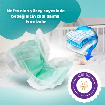 Elbebek Elite Extra Large 6 Numara Cırtlı Bebek Bezi 168 Adet