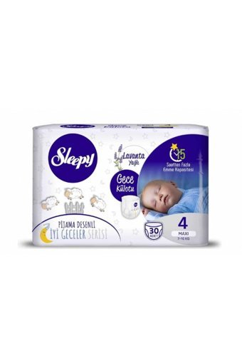 Sleepy Gece 4 Numara Külot Bebek Bezi 30 Adet