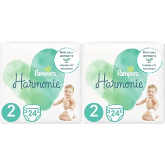Prima Harmonie 2 Numara Cırtlı Bebek Bezi 2x24 Adet
