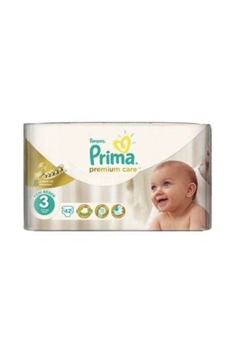 Prima Premium Care 3 Numara Cırtlı Bebek Bezi 42 Adet