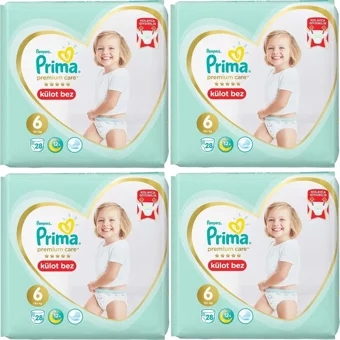 Prima Premium Care 6 Numara Külot Bebek Bezi 112 Adet