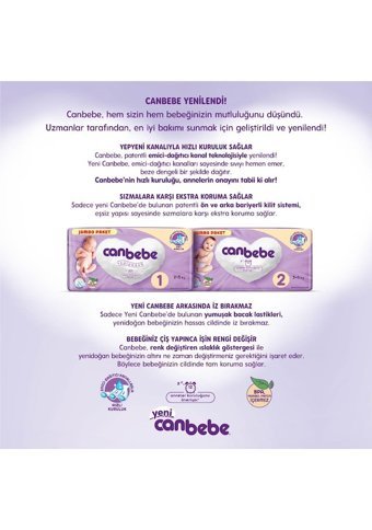 Canbebe Midi Ekstra Fırsat Paketi 3 Numara Bantlı Bebek Bezi 408 Adet