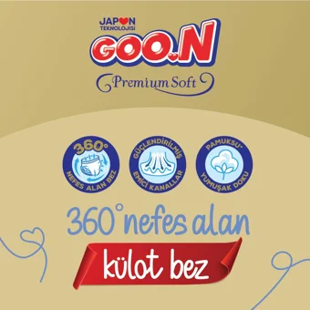 Goon Premium Soft 5 Numara Külot Bebek Bezi 90 Adet