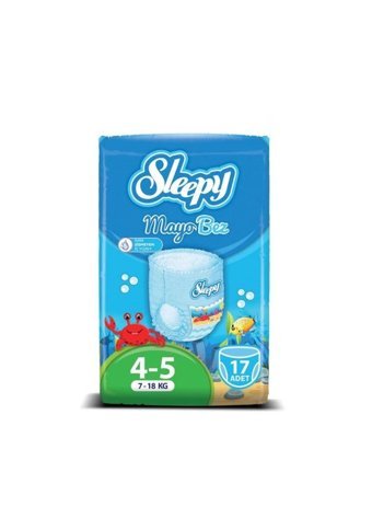 Sleepy Junior 4-5 Numara Mayo Bebek Bezi 3x17 Adet