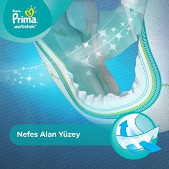 Prima Aktif Bebek 1 Numara Cırtlı Bebek Bezi 4x36 Adet