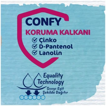Confy Premium Midi 3 Numara Cırtlı Bebek Bezi 64 Adet