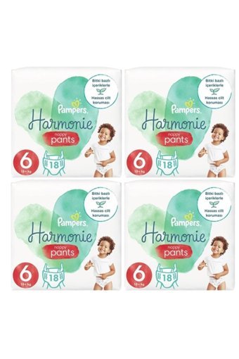 Prima Harmonie Pants 6 Numara Organik Külot Bebek Bezi 4x18 Adet