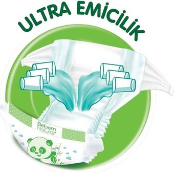 Molfix Bebem Natural 5 Numara Organik Cırtlı Bebek Bezi 48 Adet