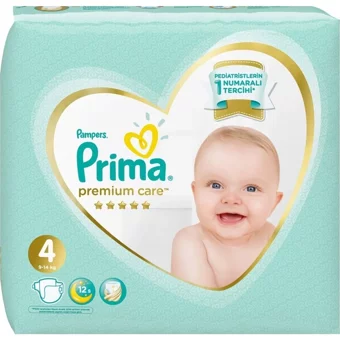 Prima Premium Care 4 Numara Cırtlı Bebek Bezi 148 Adet
