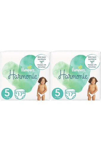 Prima Harmonie 5 Numara Organik Cırtlı Bebek Bezi 34 Adet