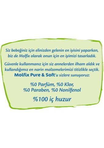 Molfix Pure & Soft 3 Numara Cırtlı Bebek Bezi 196 Adet