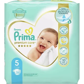 Prima Premium Care Yenidoğan 1 Numara Cırtlı Bebek Bezi 50 Adet