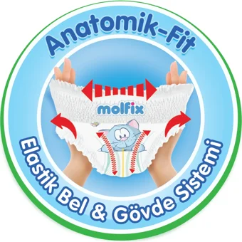 Molfix Junior 5 Numara Göbek Oyuntulu Külot Bebek Bezi 30 Adet