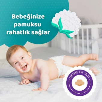 Elbebek Elite Ekonomik Paket 6 Numara Cırtlı Bebek Bezi 24 Adet