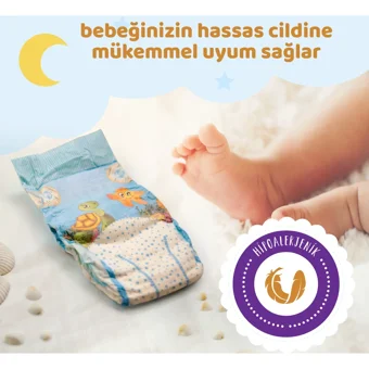 Elbebek Elite Ekonomik Paket 6 Numara Cırtlı Bebek Bezi 24 Adet