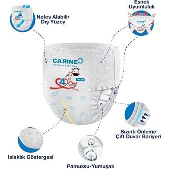 Carine Active Maxi 4 Numara Külot Bebek Bezi 32 Adet