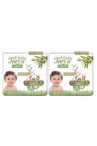 Baby Turco Doğadan XLarge 6 Numara Cırtlı Bebek Bezi 2x48 Adet