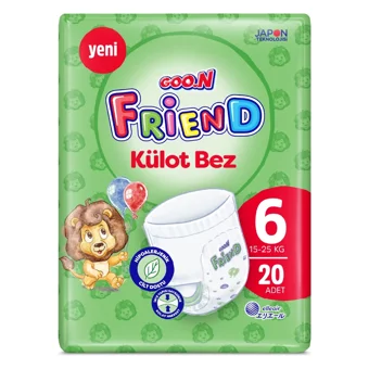 Goon Friend XL 6 Numara Külot Bebek Bezi 20 Adet