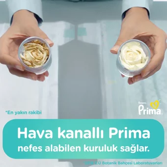 Prima Geliştirilmiş 2 Numara Cırtlı Bebek Bezi