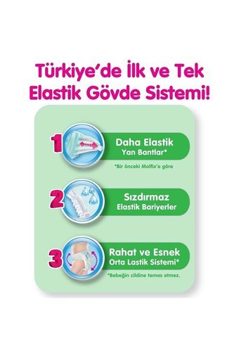 Molfix Extra Large 6 Numara Cırtlı Bebek Bezi 400 Adet