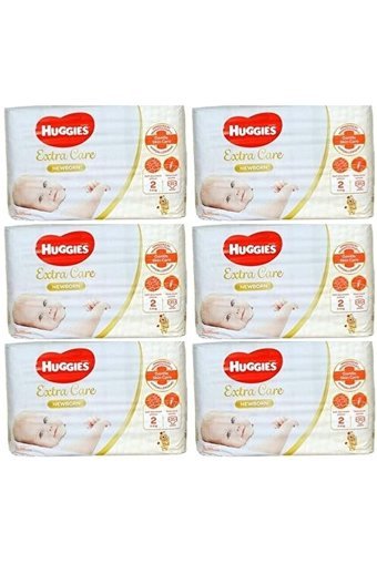 Huggies Extra Care Yenidoğan 1 Numara Cırtlı Bebek Bezi 210 Adet