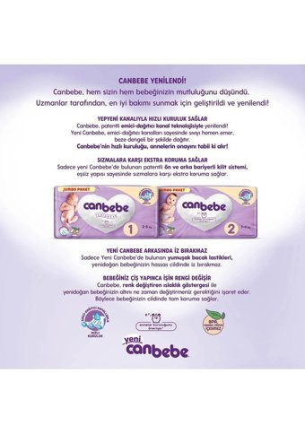 Canbebe XXL Mega Mini Paketi 7 Numara Bantlı Bebek Bezi 50 Adet