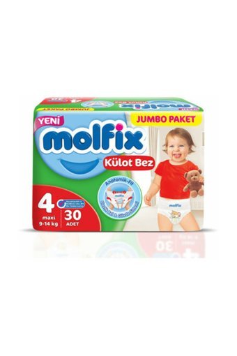 Molfix Anatomik Fit 4 Numara Külot Bebek Bezi 30 Adet