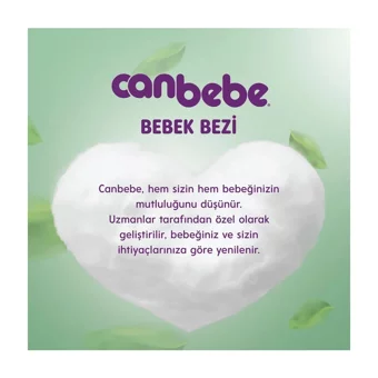 Canbebe XXL 7 Numara Bantlı Bebek Bezi 16 Adet
