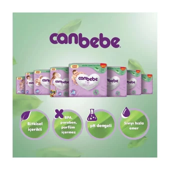 Canbebe XXL 7 Numara Bantlı Bebek Bezi 16 Adet