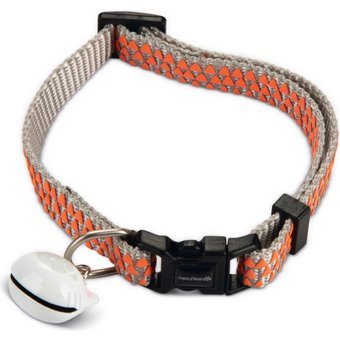 Beeztees Kedi Boyun Tasması, Zilli, Açık Gri, 20-30CM Drstr - Renkli