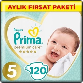 Prima Premium Care 5 Numara Cırtlı Bebek Bezi 216 Adet