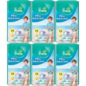 Prima Splashers 5 + Numara Mayo Bebek Bezi 6x10 Adet