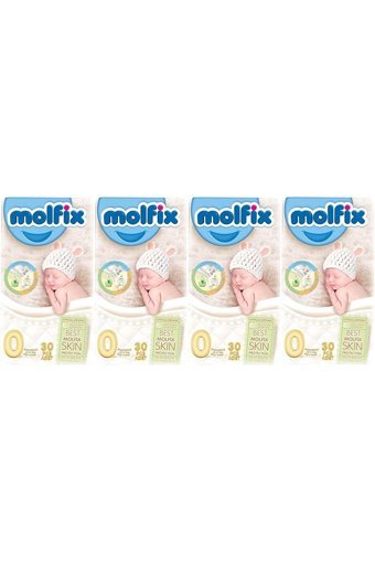 Molfix Prematüre 0 Numara Göbek Oyuntulu Cırtlı Bebek Bezi 4x30 Adet
