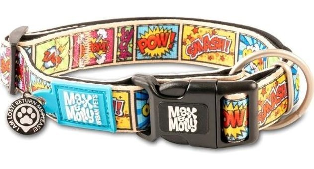 Max & Molly Smart Id Comic Boyun Tasması Medium - Karışık