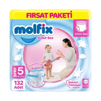 Molfix Süper Yumuşak 5 Numara Külot Bebek Bezi 3x44 Adet