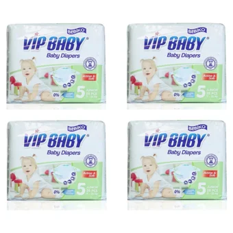 Bebiko Vıp Baby 5 Numara Cırtlı Bebek Bezi 4x28 Adet